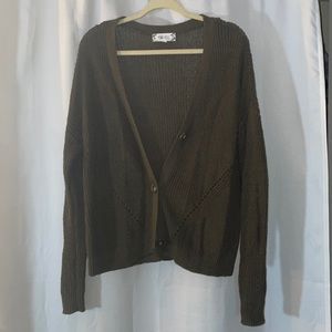 Hunter green cardigan (worn once)